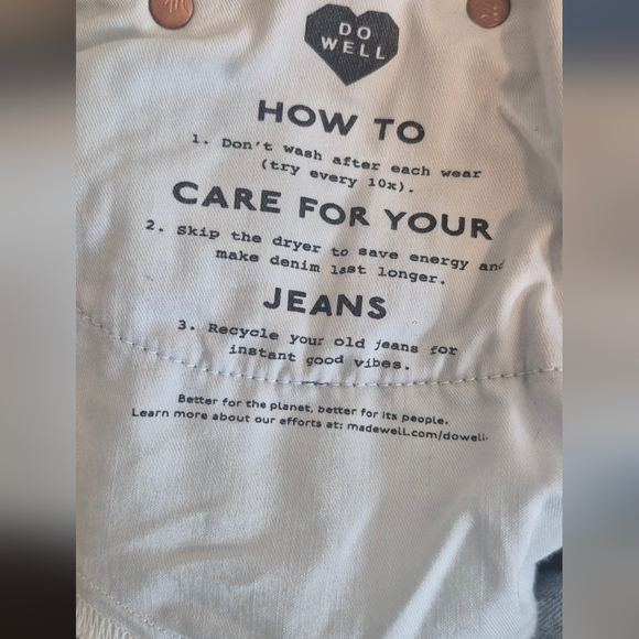 Madewell Curvy Perfect Jean Shorts Size 27 Raw Frayed Hem - Picture 4 of 8